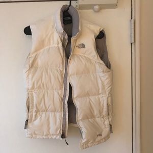 Gorgeous White North Face Vest
